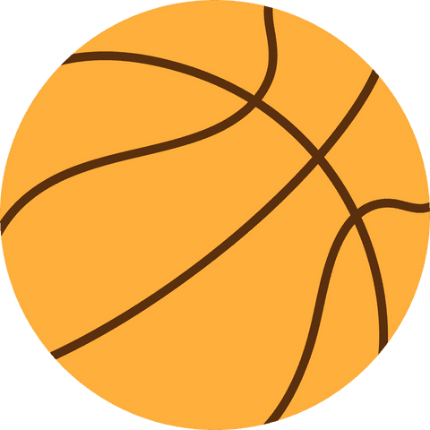 flat basketball design on transparent background with space - Download Free Stock Videos Pikwizard.com