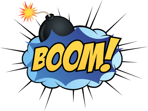Dynamic Comic Boom Explosion with Bomb on Transparent Background - Download Free Stock Videos Pikwizard.com