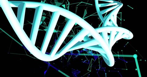 3D DNA Strands Glowing with Abstract Light Trails - Download Free Stock Images Pikwizard.com