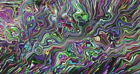 Vibrant Abstract Wavy Multicolor Pattern - Download Free Stock Images Pikwizard.com