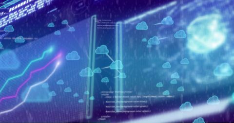 Cloud Computing and Data Processing Digital Interface - Download Free Stock Images Pikwizard.com