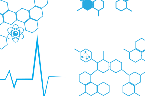 Transparent Display of Blue Chemical Formulas and Structures - Download Free Stock Videos Pikwizard.com