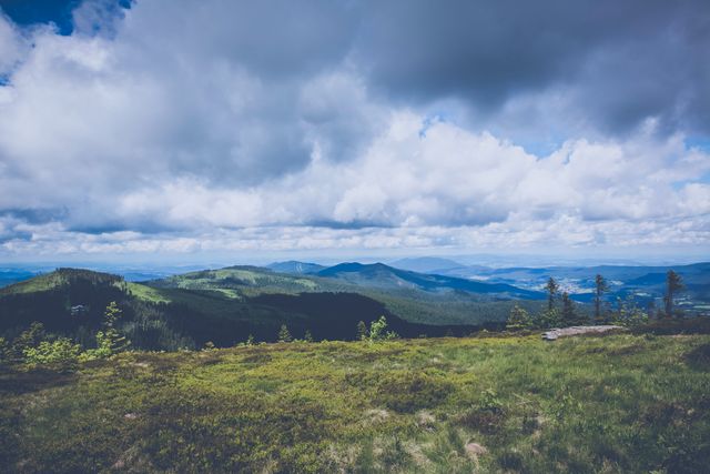 Majestic Mountain Landscape with Expansive Sky - Download Free Stock Images Pikwizard.com