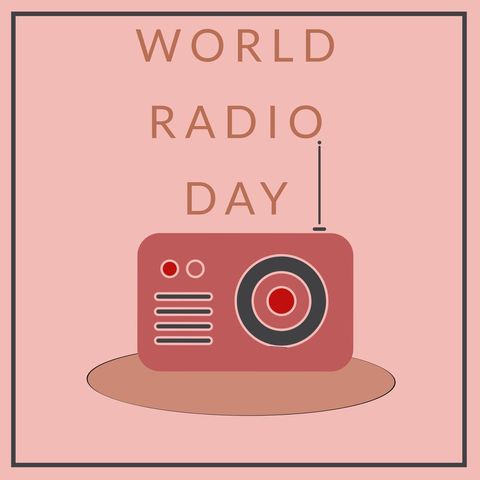 world radio day celebration banner with retro radio - Download Free Stock Templates Pikwizard.com