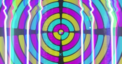 Colorful Abstract Digital Target with Neon Lights - Download Free Stock Images Pikwizard.com
