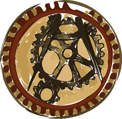 intricate circular gear design on transparent background - Download Free Stock Videos Pikwizard.com