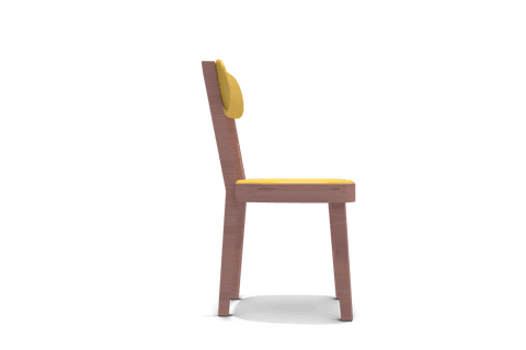 3d illustration of transparent wooden chair with yellow cushion - Download Free Stock Videos Pikwizard.com