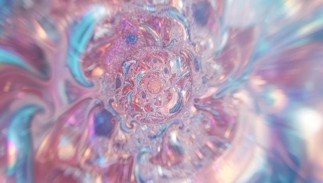 Ethereal Fractal Vortex in Pastel Hues