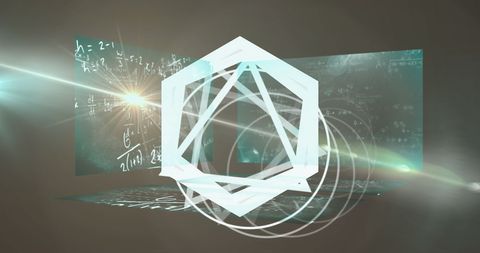 Abstract Geometry with Mathematical Equations in Digital Interface