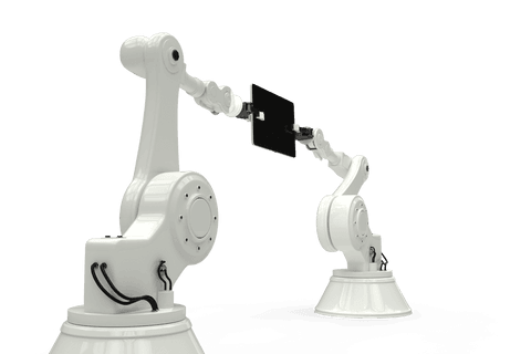 transparent robotic arms holding tablet - Download Free Stock Videos Pikwizard.com
