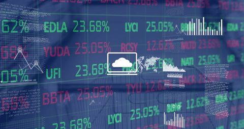 Digital Analytics Interface With Cloud Technology in Retail Environment - Download Free Stock Images Pikwizard.com