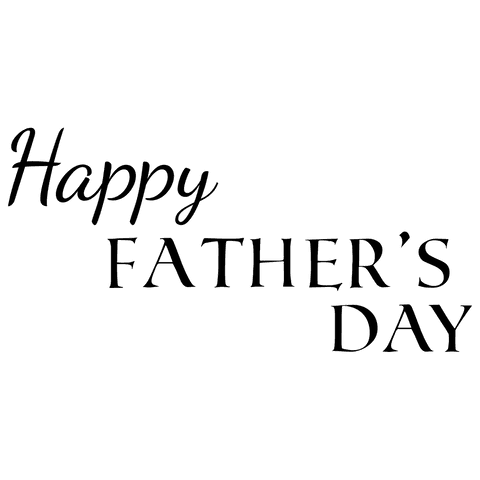 Happy father's day calligraphy design on transparent background