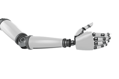transparent robotic arm futuristic concept design hovering in space - Download Free Stock Videos Pikwizard.com