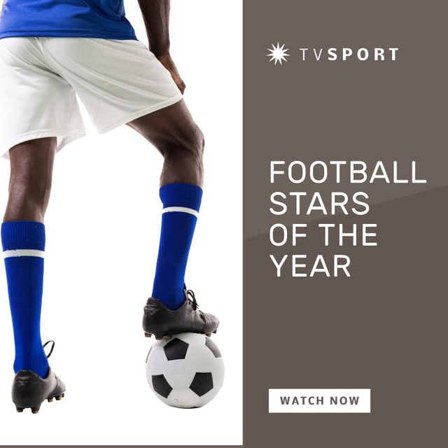 Football Stars of the Year - Watch Now - Download Free Stock Templates Pikwizard.com