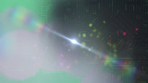 Futuristic Network of Light in Digital Interface