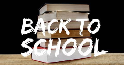 Back to School Concept with Stack of Books in Background - Download Free Stock Images Pikwizard.com