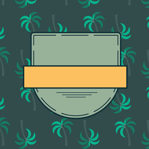 creative transparent banners overlaid with green palm tree pattern - Download Free Stock Videos Pikwizard.com