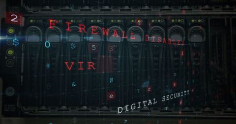 Cyber Crime Threat on Network Server with Data Encryption - Download Free Stock Images Pikwizard.com