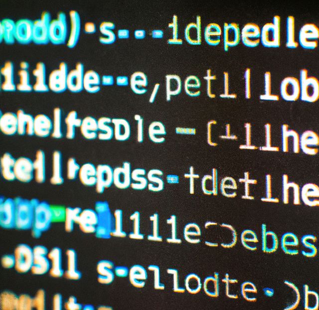 This colorful and abstract image depicting blurred lines of code on a computer screen is ideal for use in tech-related articles, blogs, and presentations focusing on topics such as programming, software development, cyber security, and digital tech. Its abstract nature adds an aesthetic appeal suitable for backgrounds and design projects.