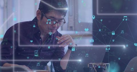 Business professional networking through digital design