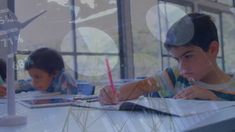 Children Engaged in Futuristic Learning Environment