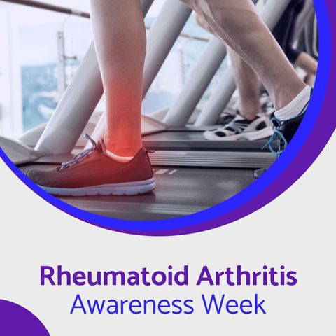 rheumatoid arthritis awareness campaign with treadmill exercise highlight - Download Free Stock Templates Pikwizard.com