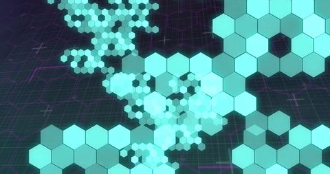 Futuristic Hexagonal Grid with Data Visualization Design - Download Free Stock Images Pikwizard.com