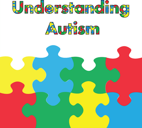 understanding autism text with colored puzzle pieces vector - Download Free Stock Videos Pikwizard.com