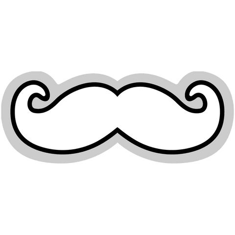 digital illustration of classic moustache on transparent background - Download Free Stock Videos Pikwizard.com