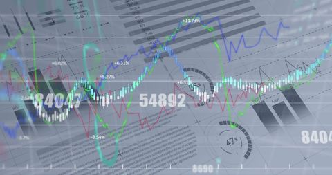 Digital Financial Data Analysis with Graph Interface - Download Free Stock Images Pikwizard.com