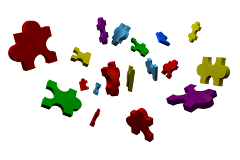 colorful 3d jigsaw puzzle pieces on transparent background - Download Free Stock Videos Pikwizard.com