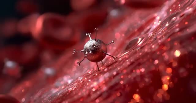 Nanoparticle Navigating Cellular Environment