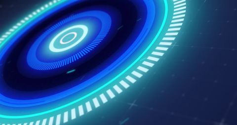 Futuristic Blue Scope Scanning Interface with Technology Glitches - Download Free Stock Images Pikwizard.com