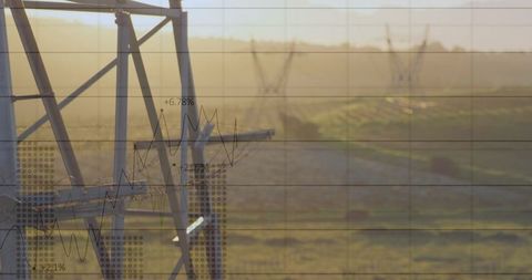 Renewable energy power grid with data analytics overlay