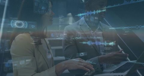 Collaborating with holographic data visualization and augmented reality analytics in office