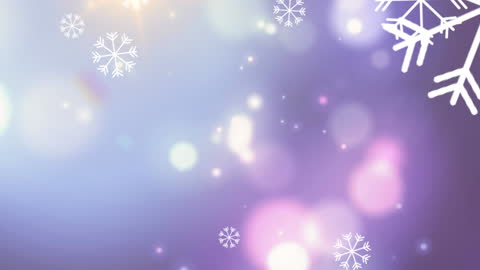 Vibrant Winter Wonderland Snowfall Animation