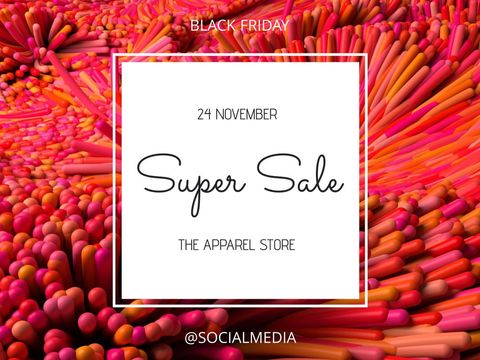 colorful black friday sale event announcement graphic - Download Free Stock Templates Pikwizard.com