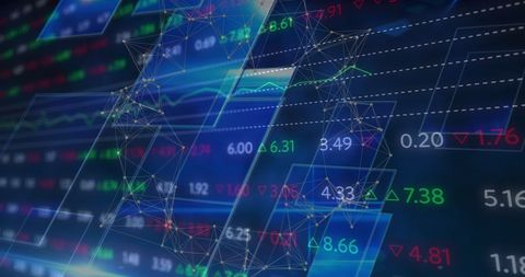 Abstract Financial Data and Digital Connections Interface - Download Free Stock Images Pikwizard.com