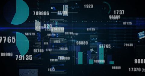Digital Financial Data Visualization with Infographics - Download Free Stock Images Pikwizard.com