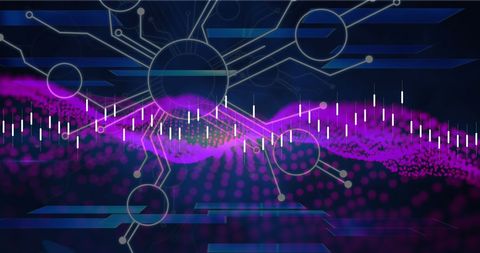 Abstract Financial Data Processing with Digital Network - Download Free Stock Images Pikwizard.com