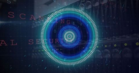 Futuristic Cybersecurity Interface with Scanning Elements - Download Free Stock Images Pikwizard.com