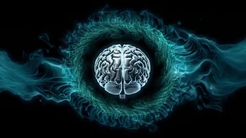 Visualizing 3D Brain in Digital Halo Demonstrating Neural Energy Dynamics