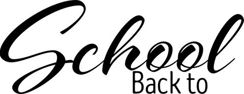 Transparent Back to School Text Design