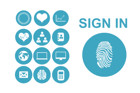 digital icons and fingerprint for access on transparent background - Download Free Stock Videos Pikwizard.com