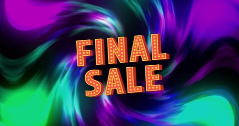 Vibrant Final Sale Promotion on Colorful Abstract Background - Download Free Stock Images Pikwizard.com