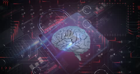 Brain Processing with Digital Lock and Circuit Board Interface