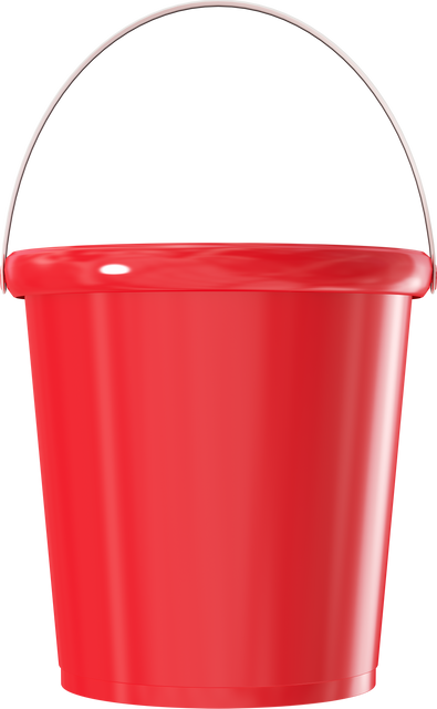 Red Bucket Isolated on Transparent Background - Download Free Stock Videos Pikwizard.com