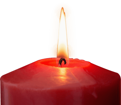 red candle with bright flame illustration on transparent background - Download Free Stock Videos Pikwizard.com
