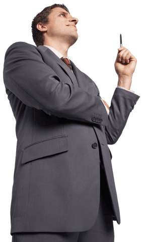 confident businessman vision concept on transparent background - Download Free Stock Videos Pikwizard.com
