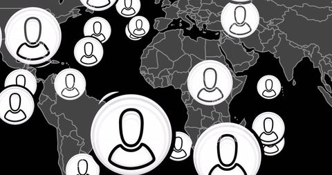 Global Network Connections on World Map with Digital Interface - Download Free Stock Images Pikwizard.com